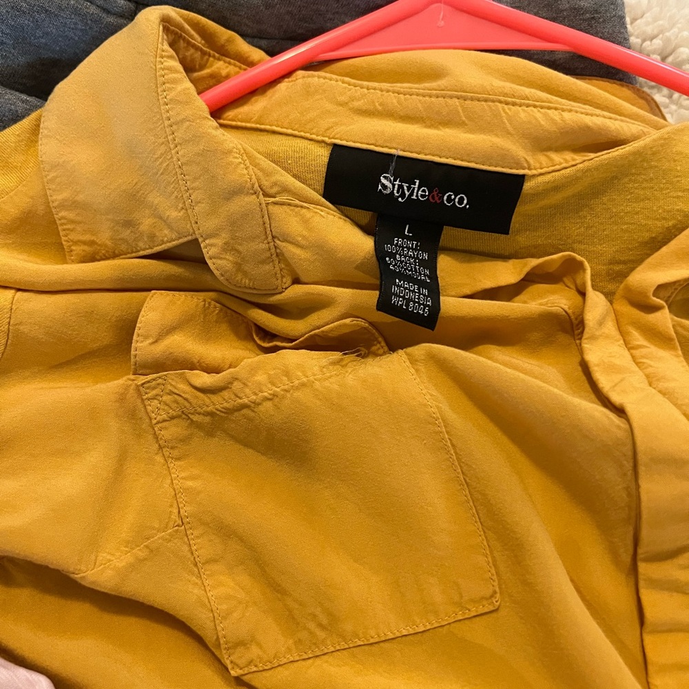 Button Style & Co Shirt - Picture 3 of 3
